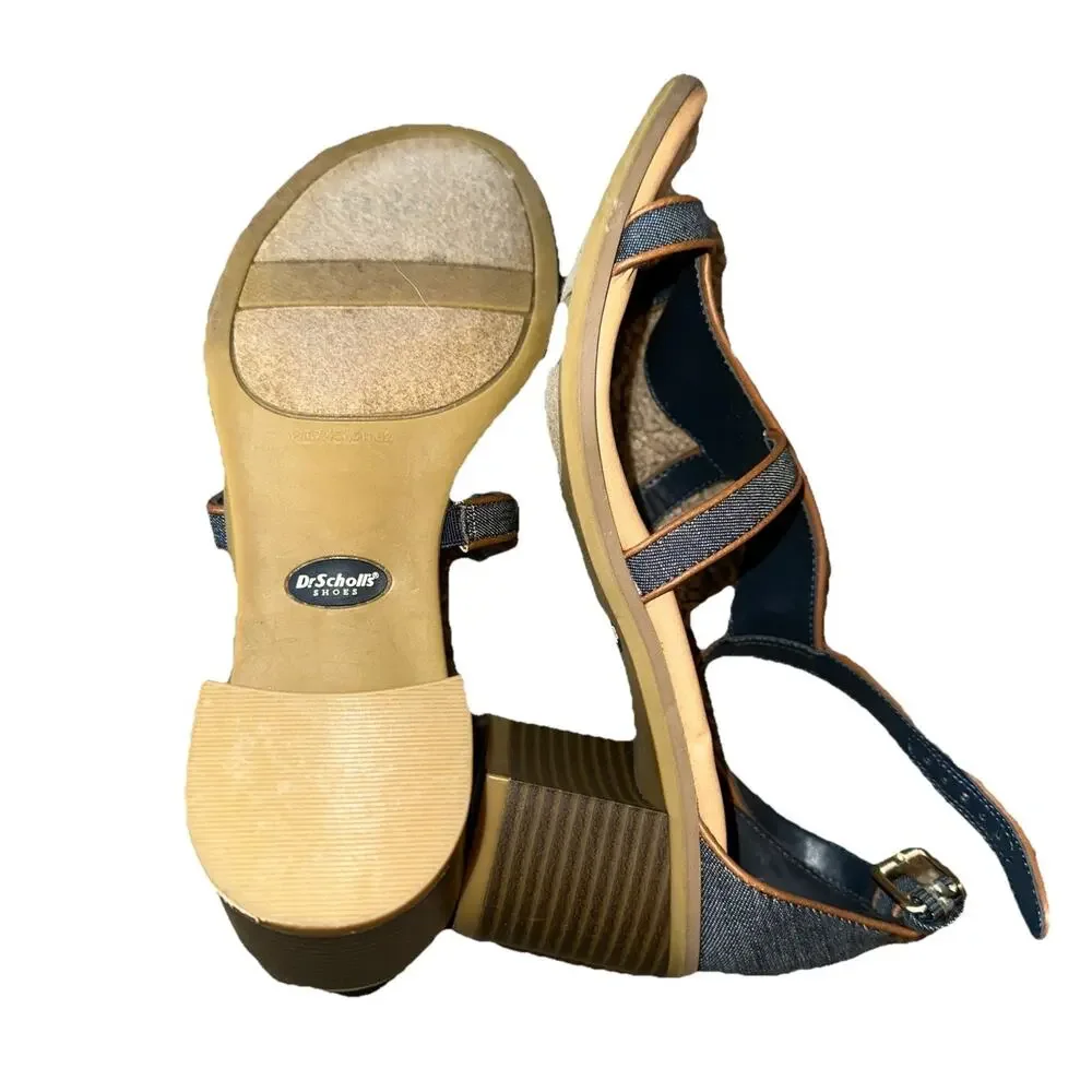 Dr. Scholls’s Denim Strap Heel 6.5 Women’s